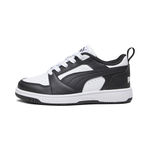 PUMA Rebound V6 Lo Sneakers Kinder, Schuhe, Weiß/Schwarz, 28.5