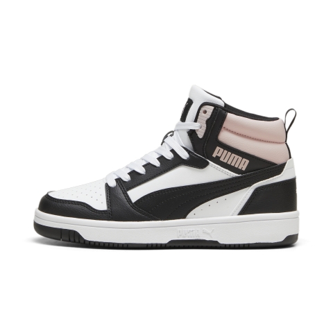 PUMA Rebound Sneakers, Schuhe, Weiß/Schwarz/Mauve Mist, 41