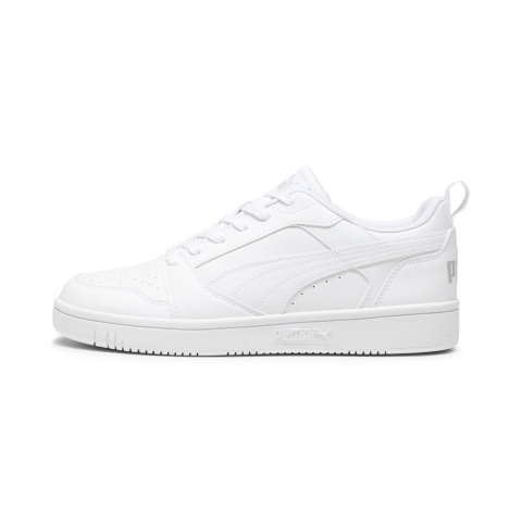PUMA Rebound V6 Low Sneakers, Schuhe, Weiß/Cool Light Grau, 40.5