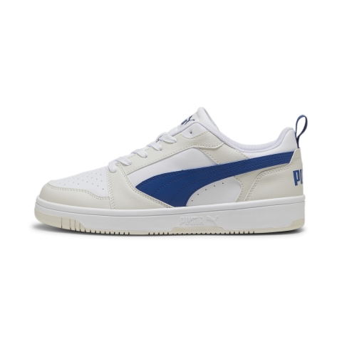 PUMA Rebound V6 Low Sneakers, Schuhe, Vapor Grau/Clyde Royal/Weiß, 44.5