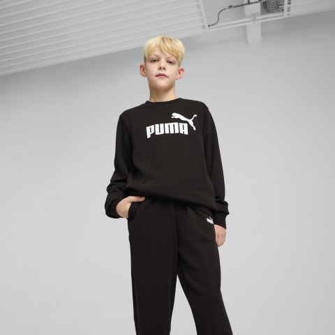 PUMA Essentials No. 1 Logo Crew Trainingsanzug Teenager, Kleidung, Schwarz, 11-12Y