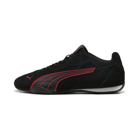 PUMA Catch Sneakers Unisex, Schuhe, Schwarz/Rot, 44.5
