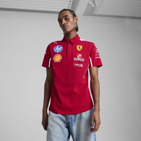 PUMA Scuderia Ferrari HP 2025 Team Polo Herren, Kleidung, Dark Cherry, XL