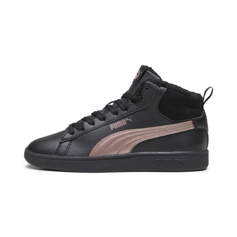 PUMA Smash 3.0 Mid WTR Sneakers, Schuhe, Schwarz/Rose Gold, 44