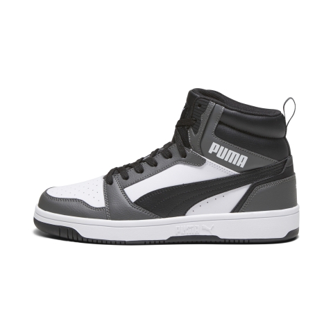 PUMA Rebound Sneakers, Schuhe, Weiß/Schwarz/Shadow Grau, 37.5