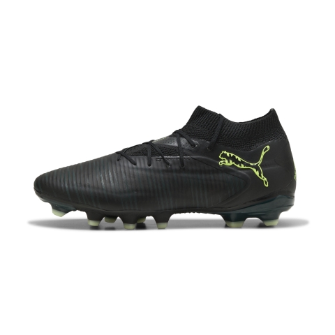 PUMA FUTURE 8 PRO FG/AG Fußballschuhe Unisex, Schuhe, Schwarz/Fizzy Light/Grün Terrain, 45