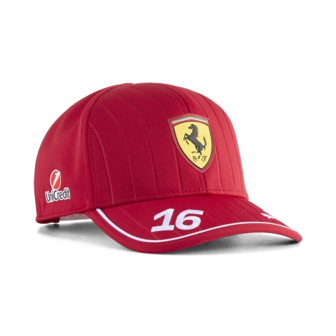 PUMA Scuderia Ferrari HP Leclerc Baseball-Cap, Accessoires, Dark Cherry, OSFA