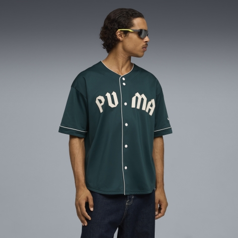 PUMA Oversized Baseballtrikot Herren, Kleidung, Grün Terrain, M