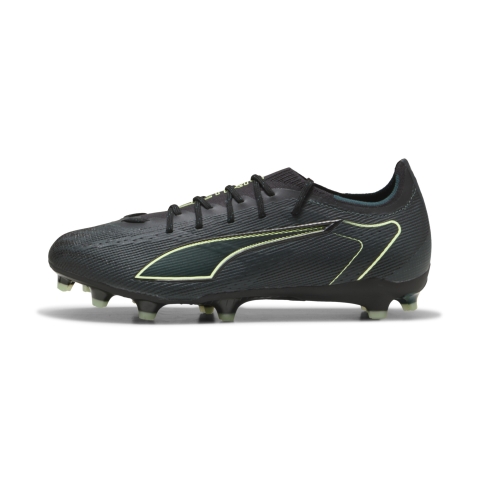PUMA ULTRA 6 PRO FG/AG Fußballschuhe Unisex, Schuhe, Schwarz/Fizzy Light/Grün Terrain, 44.5