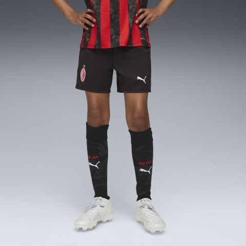PUMA AC Milan 25/26 Shorts Teenager, Kleidung, Schwarz/Rot, 13-14Y