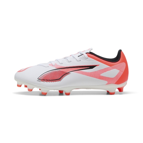 PUMA ULTRA 5 PLAY FG/AG Fußballschuhe Unisex, Schuhe, Weiß/Schwarz/Glowing Rot, 40