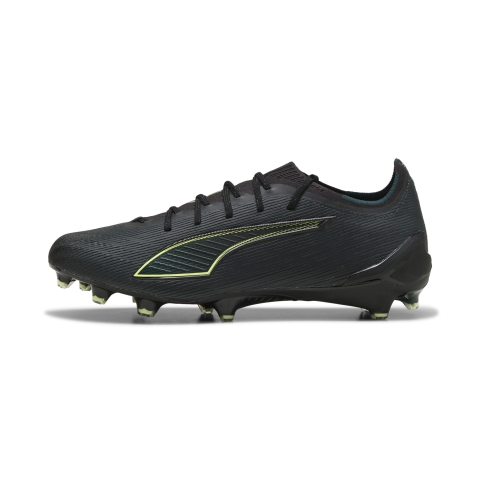PUMA ULTRA 6 ULTIMATE FG Fußballschuhe Unisex, Schuhe, Schwarz/Fizzy Light/Grün Terrain, 44