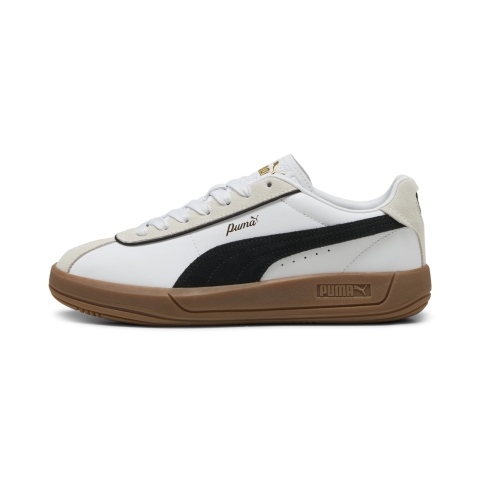 PUMA Club Klassika Sneakers Damen, Schuhe, Weiß/Schwarz/Warm Weiß, 40