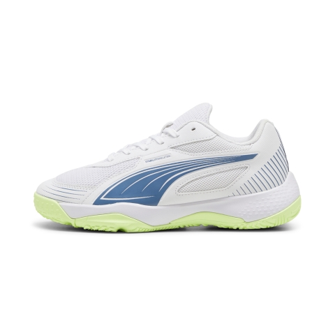 PUMA Solarflash III Hallensportschuhe Teenager, Schuhe, Weiß/Blau Horizon, 33