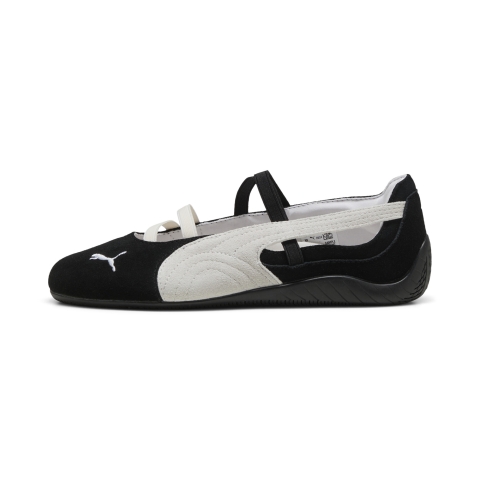 PUMA Speedcat Suede Ballet Schuhe Damen, Schuhe, Schwarz/Weiß/Warm Weiß, 41
