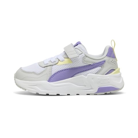 PUMA Trinity Lite Sneakers Kinder, Schuhe, Weiß/Lavender Alert/Glacial Grau, 34
