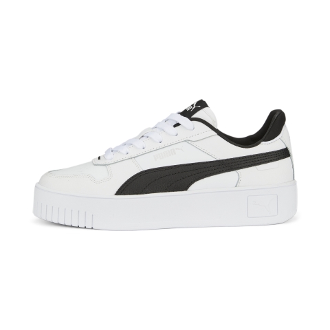 PUMA Carina Street Sneakers Damen, Schuhe, Weiß/Schwarz/Silver, 36