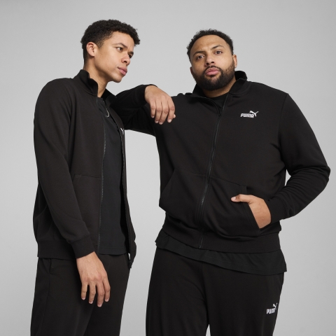 PUMA Essentials No. 1 Logo Trainingsjacke Herren, Kleidung, Schwarz, 4XL