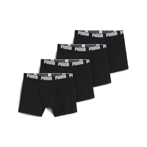 PUMA Boxershorts Herren (4-er Pack), Kleidung, Schwarz/Grey Melange, 5