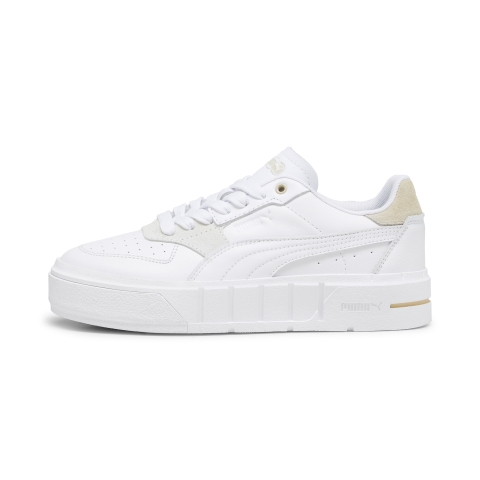 PUMA Cali Court Match Sneakers Damen, Schuhe, Weiß/Granola, 37.5