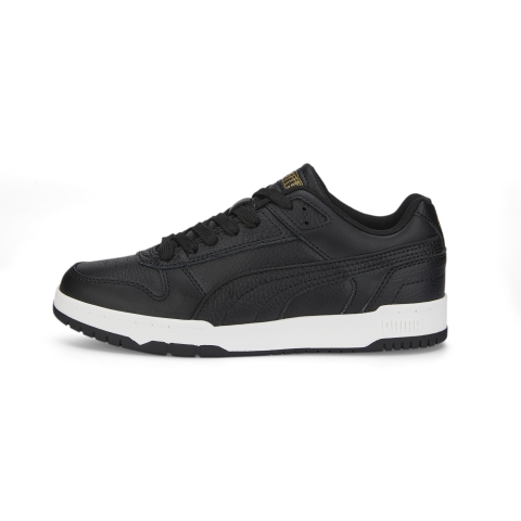 PUMA RBD Game Low Sneakers Teenager, Schuhe, Schwarz/Schwarz/Gold, 37