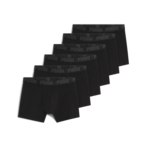 PUMA Boxershorts Herren (6-er Pack), Kleidung, Schwarz, 4