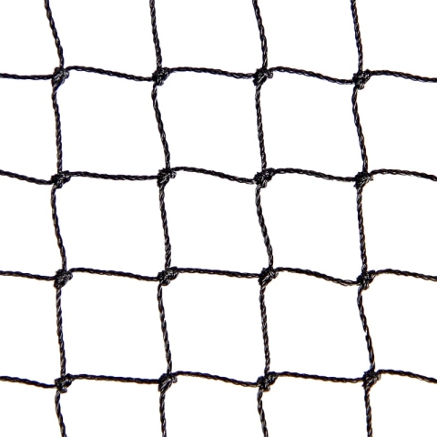 Vogelnetz 10 X 10 Meter Schwarz (Maschenweite: 50 Mm) - Zuschneidbar - Gegen größere Vögel - Superstark