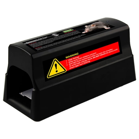 Elektrische Mause- Und Rattenfalle - Batterien oder einem Adapter - Einfach wieder zu benutzen - Ohne Gift oder Chemikalien