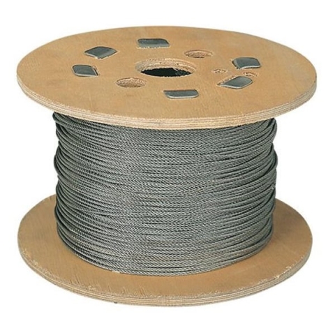 Spannseil Verzinktem Stahl - Robustes Kabel - Speziell für Vogelnetze - Erhältlich in verzinktem Stahl oder Edelstahl