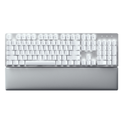 Razer Pro Type Ultra - Wireless Mechanical Keyboard for Productivity - Silent, tactile keyboard switches - Ergonomic design with soft-touch coating - Plush leatherette wrist rest