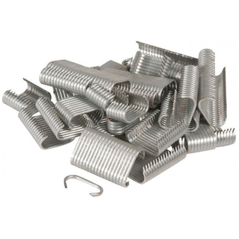 Ringklammer Edelstahl (500 Stück) - Einfach zu verwenden - Aus Edelstahl - Zur Befestigung von Vogelnetzen