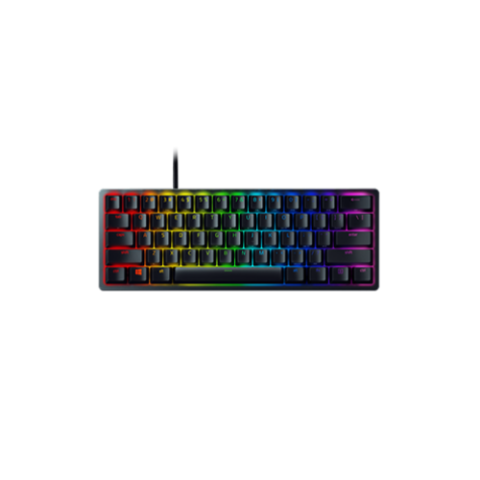 Razer Huntsman Mini 60% Gaming Keyboard - Linear Optical Switch - Doubleshot PBT Keycaps - Chroma RGB Lighting - US Layout - Black