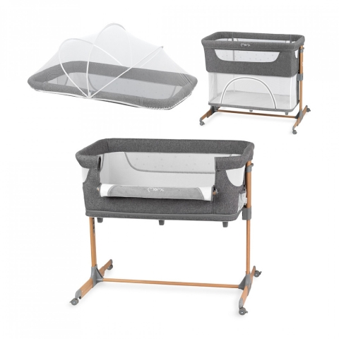 Beistellbett MoMi Smart Bed 4 IN 1 Grau