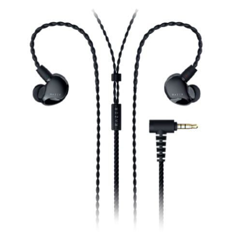 Razer Moray - Ergonomic In-ear Monitor for All-day Streaming - Hybrid Dual-driver Acoustic Design - Ergonomic Low-profile Shape - Superior Passive Noise Isolation