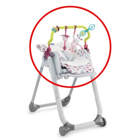 Chicco - zubehör Für Polly Progres 5 stange Zum Spiel + Sitzverkleinerer