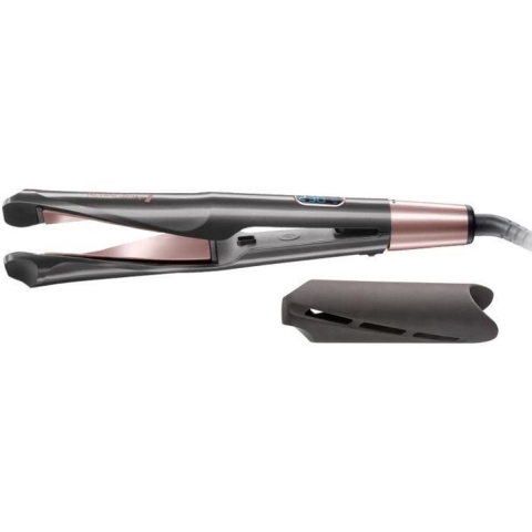 Remington Curl & Straight Confidence S6606 rose | Haarglätter | Keramikbeschichtung | geschwungene Stylingplatten | 5 Temperatureinstellungen
