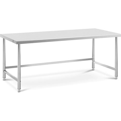 Edelstahl-Arbeitstisch - ECO - 200 x 90 cm - 100 kg - Royal Catering