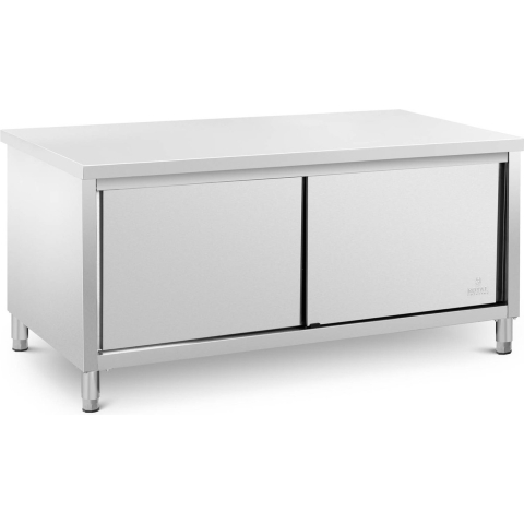 Edelstahl-Arbeitsschrank - ECO - 180 x 80 cm - 500 kg - Royal Catering