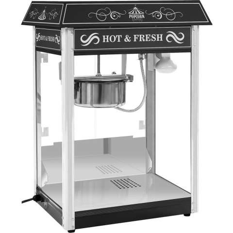 Popcornmaschine - 1600 W - 5 kg/h - schwarz - Royal Catering