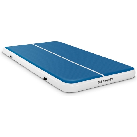 Aufblasbare Turnmatte - 300 x 200 x 20 cm - 300 kg - blau/weiß