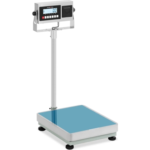 Plattformwaage - 300 kg / 0,01 kg - 50 x 40 cm - LCD mit Etikettendrucker