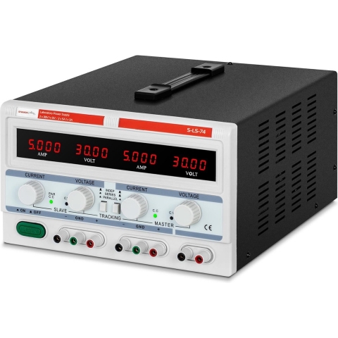 Labornetzgerät - 2 x 0-30 V/ 0-5 A DC - 1 x 5 V / 3 A - 300 W