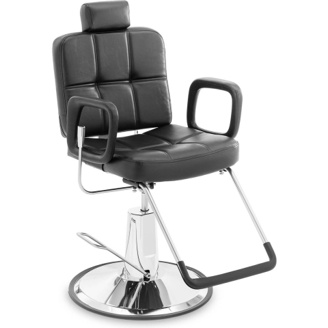 Friseurstuhl - Kopf- und Fußstütze - 52 - 64 cm - 150 kg - schwarz