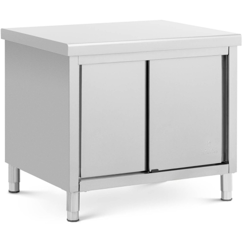 Edelstahl-Arbeitsschrank - 100 x 80 cm - 500 kg - Royal Catering