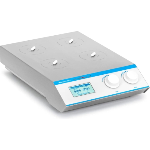 Magnetrührer - 4 x 1000 ml - 200 - 2200 U/min - Timer