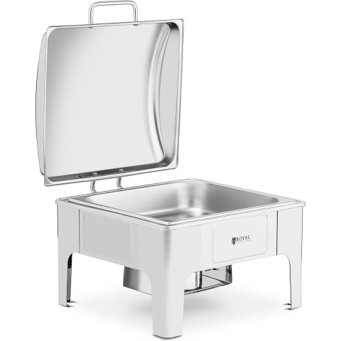 Chafing Dish - GN 2/3 - Royal Catering - 5,3 L - 1 Brennstoffzelle - halbrund