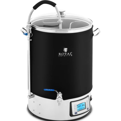 Braukessel mit Isolierung - 40 L - 2500 W - 10 - 100 °C - Edelstahl - LCD-Anzeige - Timer