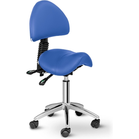 Sattelstuhl - 550 - 690 mm - 150 kg - Blau