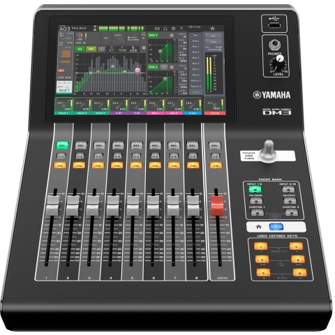 Yamaha DM3 Digitalmixer mit Dante, Motorfader und 9" Touchscreen - Neuheit