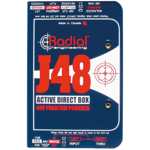 Radial Engineering J-48 aktive DI-Box mit Merge Funktion